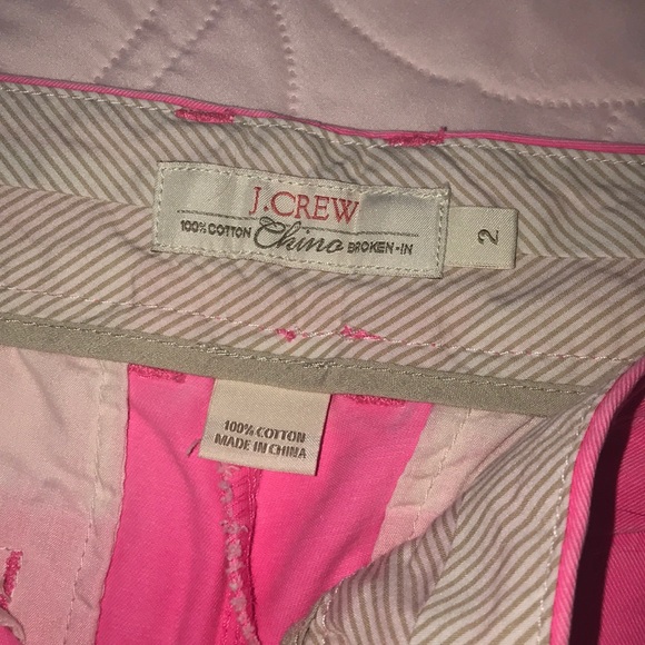 J. Crew Pink Chino Shorts - Picture 4 of 4